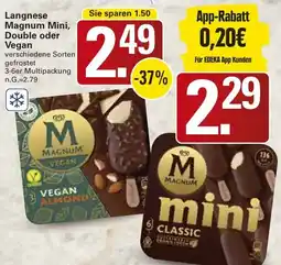 WEZ Langnese Magnum Mini, Double oder Vegan Angebot