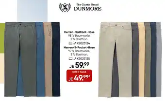 Galeria DUNMORE Herren-Flatfront-Hose Angebot