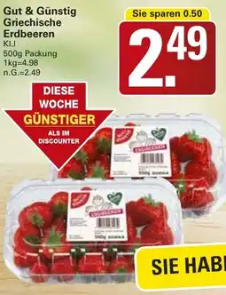 WEZ Gut & Günstig Griechische Erdbeeren Angebot