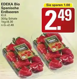 WEZ EDEKA Bio Spanische Erdbeeren Angebot