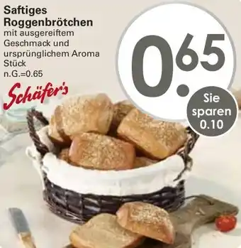 WEZ Schäfer's Saftiges Roggenbrötchen Angebot