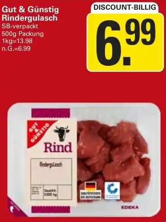 WEZ Gut & Günstig Rindergulasch Angebot