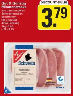 WEZ Gut & Günstig Minutensteaks Angebot