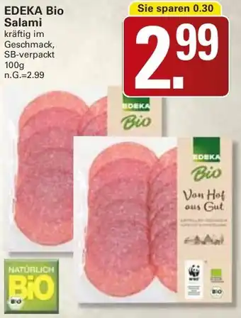 WEZ EDEKA Bio Salami Angebot