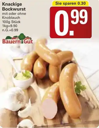 WEZ Bauern Gut Knackige Bockwurst Angebot