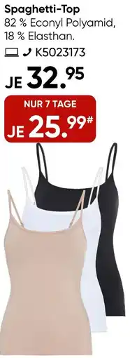 Galeria CALIDA Spaghetti-Top Angebot