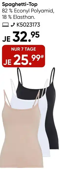 Galeria CALIDA Spaghetti-Top Angebot