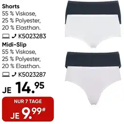 Galeria Shorts oder Midi-Slip Angebot