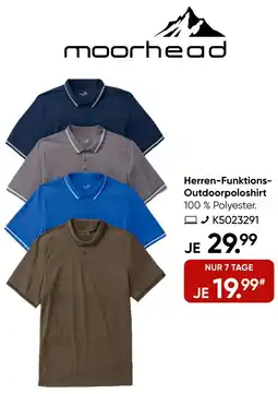 Galeria moorhead Herren-Funktions Outdoorpoloshirt Angebot