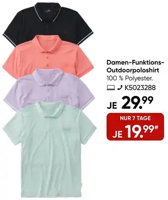 Galeria Moorhead Damen-Funktions Outdoorpoloshirt Angebot