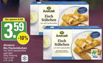 WEZ Alnatura Bio Fischstäbchen Angebot