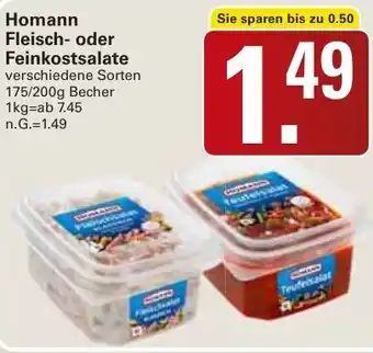 WEZ Homann Fleisch- oder Feinkostsalate Angebot