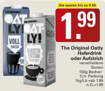 WEZ The Original Oatly Haferdrink oder Aufstrich Angebot