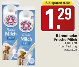 WEZ Bärenmarke Frische Milch Angebot