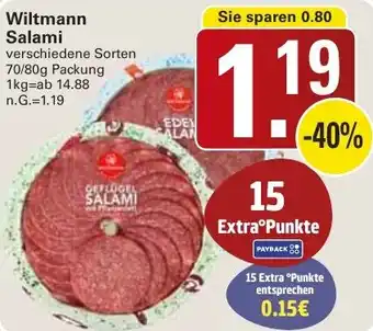 WEZ Wiltmann Salami Angebot