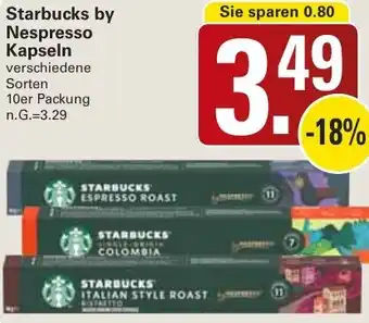 WEZ Starbucks by Nespresso Kapseln Angebot