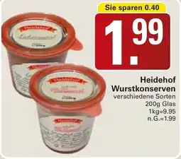 WEZ Heidehof Wurstkonserven Angebot