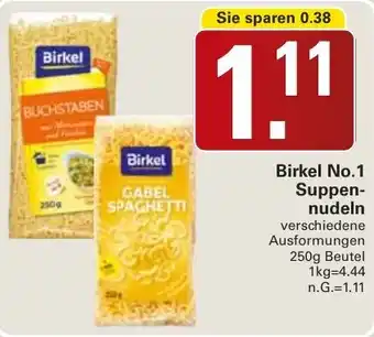 WEZ Birkel No.1 Suppennudeln Angebot