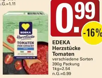 WEZ EDEKA Herzstücke Tomaten Angebot