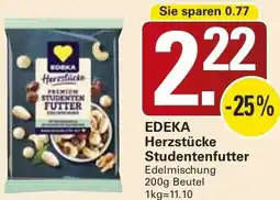 WEZ EDEKA Herzstücke Studentenfutter Angebot