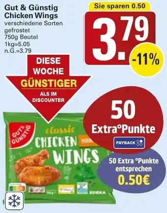 WEZ Gut & Günstig Chicken Wings Angebot