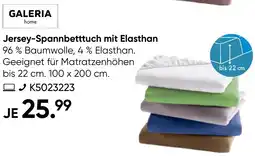 Galeria GALERIA home Jersey-Spannbetttuch mit Elasthan Angebot