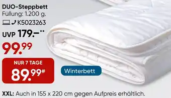 Galeria KÜNSEMÜLLER DUO-Steppbett Angebot