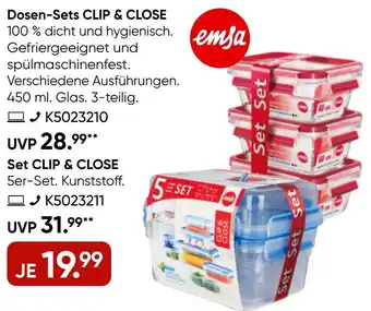 Galeria Emsa Dosen-Sets CLIP & CLOSE Angebot