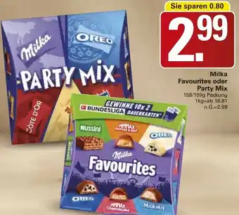 WEZ Milka Favourites oder Party Mix Angebot