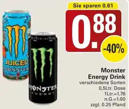 WEZ Monster Energy Drink Angebot