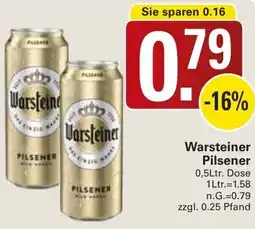 WEZ Warsteiner Pilsener Angebot