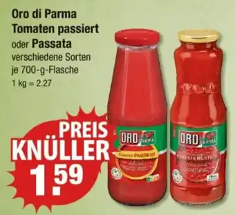 V Markt Oro di Parma Tomaten passiert oder Passata Angebot