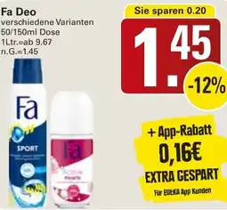 WEZ Fa Deo Angebot