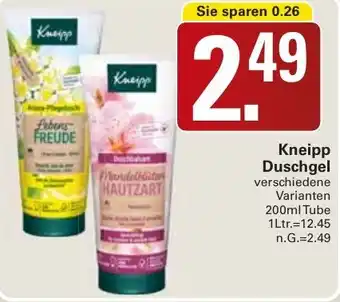 WEZ Kneipp Duschgel Angebot