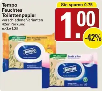 WEZ Tempo Feuchtes Toilettenpapier Angebot