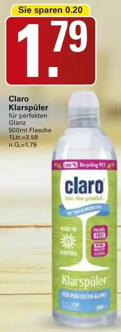 WEZ Claro Klarspüler Angebot