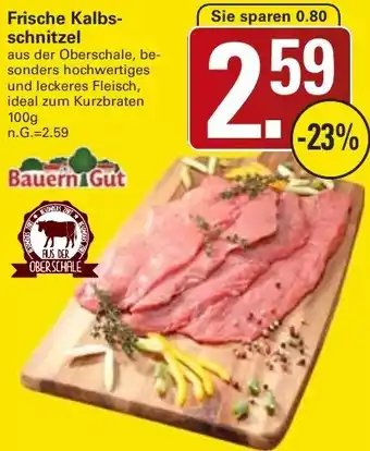 WEZ Bauern Gut Frische Kalbsschnitzel Angebot