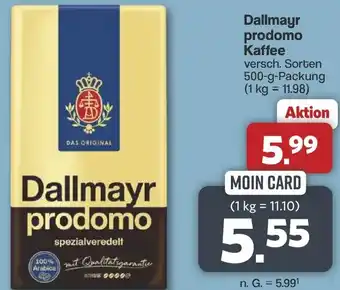 Famila Nord West Dallmayr prodomo Kaffee Angebot