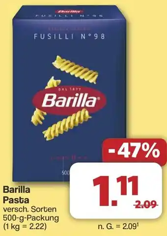 Famila Nord West Barilla Pasta Angebot