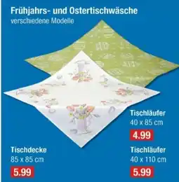 V Markt Frühjahrs- und Ostertischwäsche Tischdecke Angebot