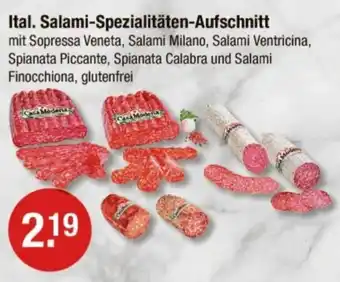 V Markt Ital. Salami-Spezialitäten-Aufschnitt Angebot