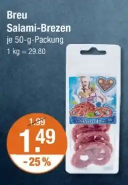 V Markt Breu Salami-Brezen Angebot