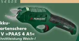 Kaufland Parkside Akku Gartenschere 4 V PAAS A1 Angebot