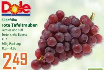 Klaas und Kock Dole Südafrika rote Tafeltrauben Angebot