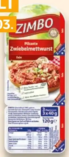 Kaufland Zimbo Zwiebelmettwurst Angebot