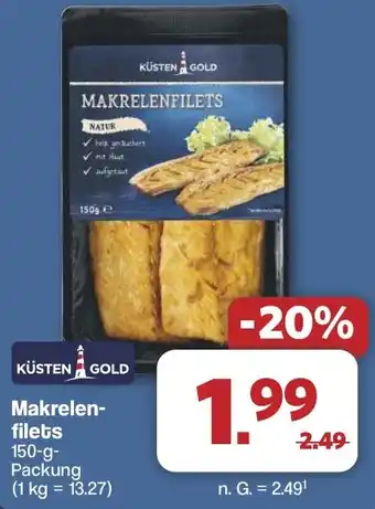 Famila Nord West KÜSTEN GOLD Makrelenfilets Angebot