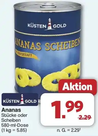 Famila Nord West KÜSTEN GOLD Ananas Angebot