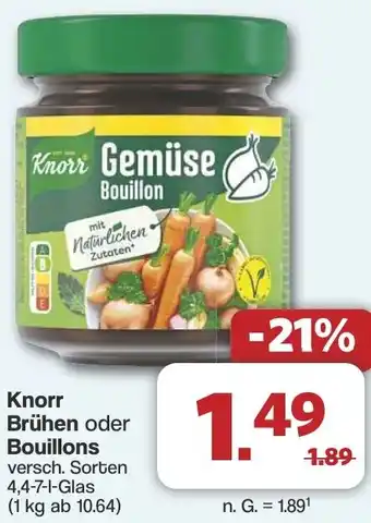 Famila Nord West Knorr Brühen oder Bouillons Angebot
