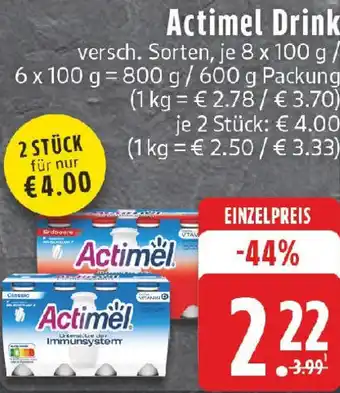 Edeka Actimel Drink Angebot