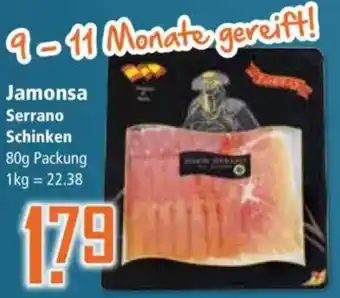 Klaas und Kock Jamonsa Serrano Schinken Angebot